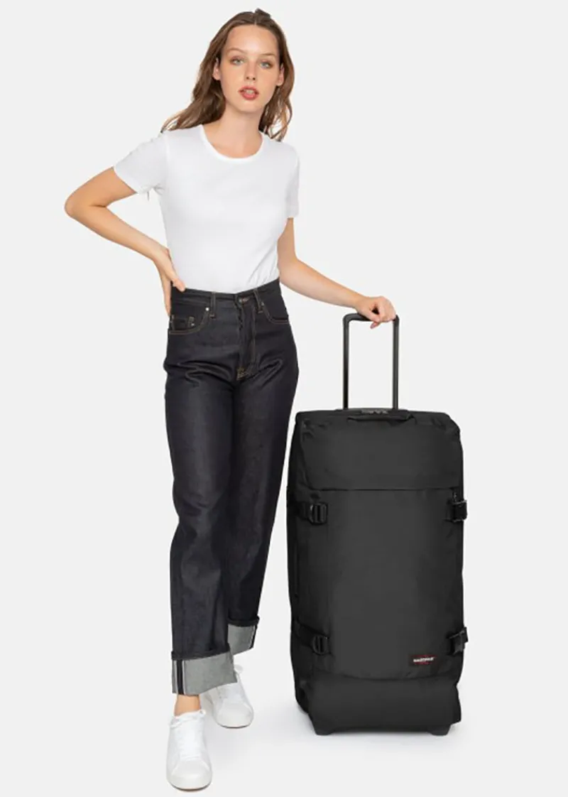 Eastpak Upright (2 Wheel) | Softside Luggage-Tranverz Upright L - Black