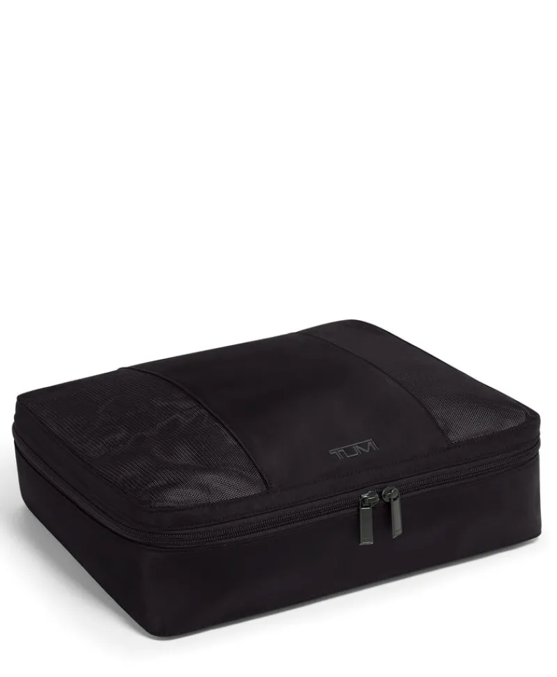 Tumi Travel Accessories-TRAVEL ACCESSORY PACKING CUBE MEDIUM - BLACK