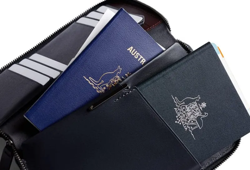 Bellroy Wallets-Travel Folio - Deep Plum