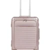 Travelite Spinner (4 Wheel) | Aluminium Luggage-Next Spinner (4 wheels) 55cm with Front Pocket - Rose