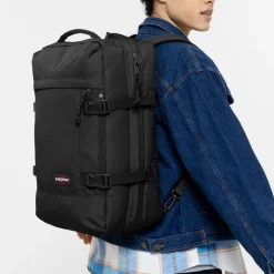Eastpak Laptop Sleeves | Backpacks-TRAVELPACK Large backpack with laptop sleeve - Black