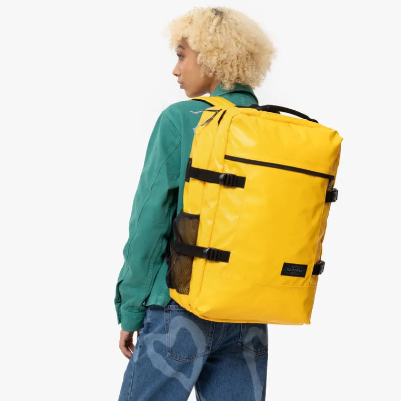 Eastpak Laptop Sleeves | Backpacks-TRAVELPACK Large backpack with laptop sleeve - Tarp Yolk (Yellow)