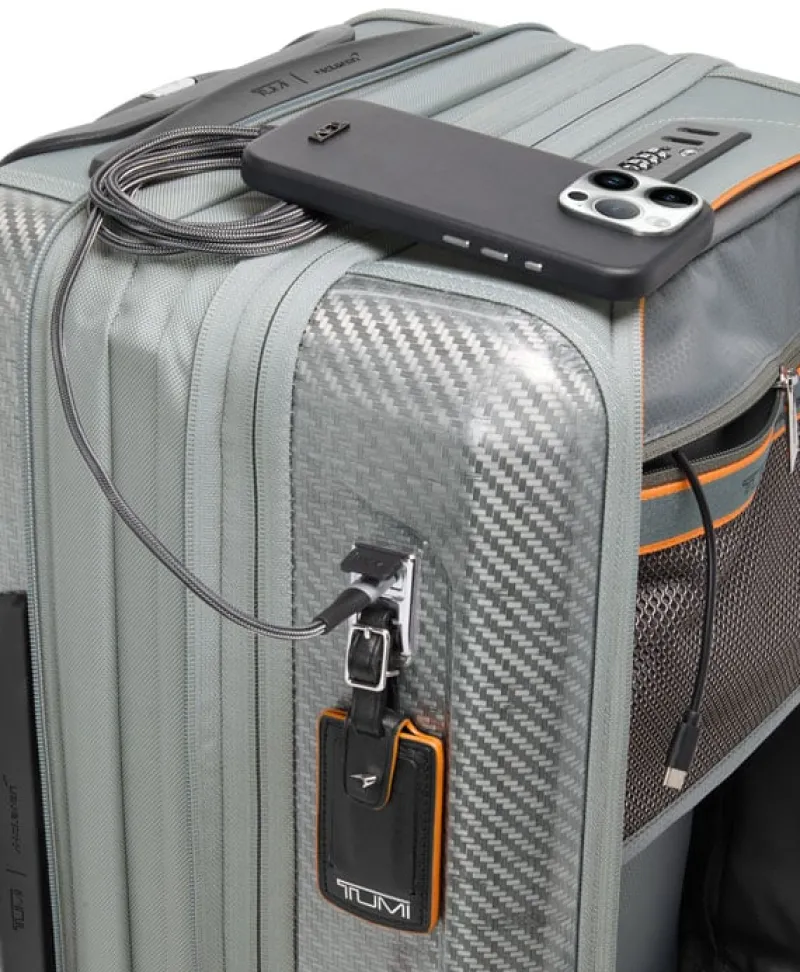 London Luggage Cabin Luggage-TUMI MCLAREN Aero International Expandable 4 Wheel Carry-On - Super Grey