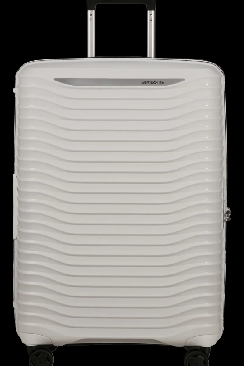 Samsonite Spinner (4 Wheel) | Hardside Luggage-UPSCAPE Spinner Expandable (4 wheels) 68cm - Cloud White