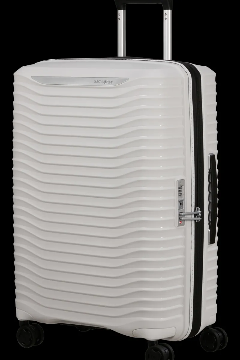 Samsonite Spinner (4 Wheel) | Hardside Luggage-UPSCAPE Spinner Expandable (4 wheels) 68cm - Cloud White