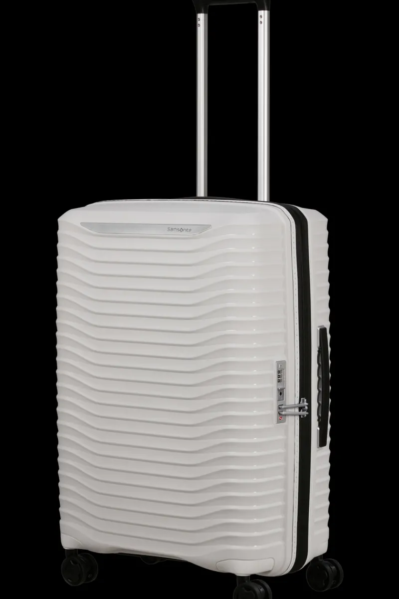 Samsonite Spinner (4 Wheel) | Hardside Luggage-UPSCAPE Spinner Expandable (4 wheels) 68cm - Cloud White