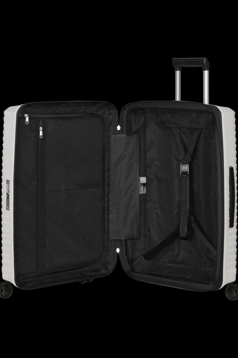 Samsonite Spinner (4 Wheel) | Hardside Luggage-UPSCAPE Spinner Expandable (4 wheels) 68cm - Cloud White