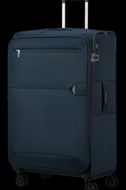 London Luggage Spinner (4 Wheel) | Softside Luggage-URBIFY Spinner expandable (4 wheels) 78cm - Navy Blue