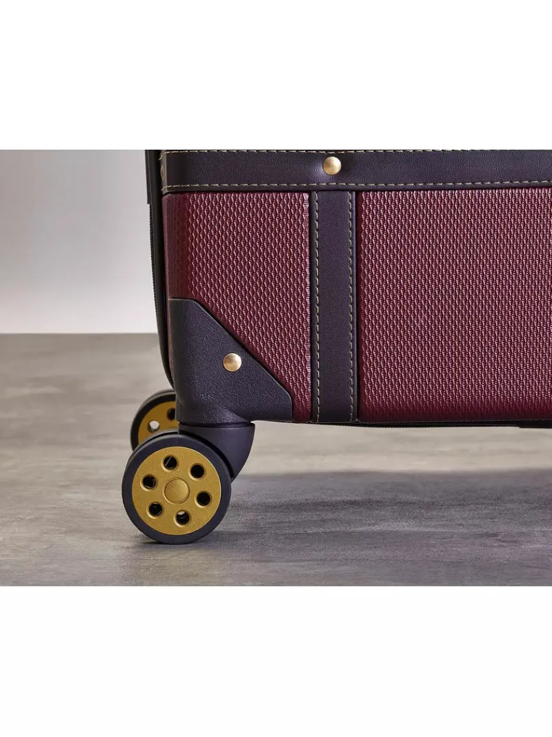 Rock Spinner (4 Wheel) | Hardside Luggage-Vintage Medium Suitcase - Burgundy
