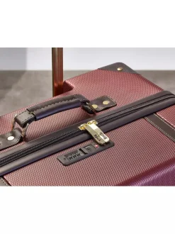 Rock Spinner (4 Wheel) | Hardside Luggage-Vintage Small Suitcase - Burgundy