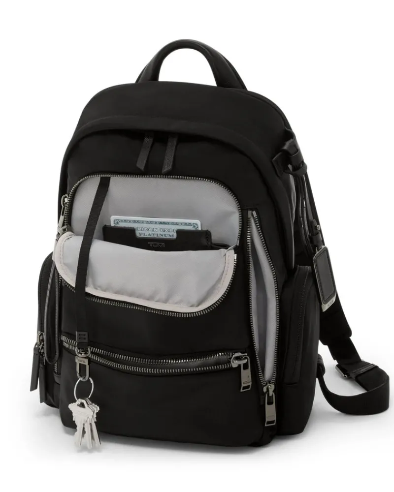 Tumi Backpacks-VOYAGEUR Celina Medium Backpack - Black/Gunmetal