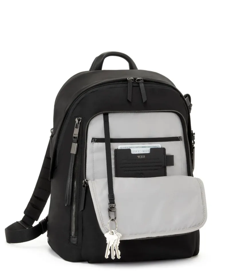 London Luggage Backpacks-VOYAGEUR Halsey Backpack - Black/Gunmetal
