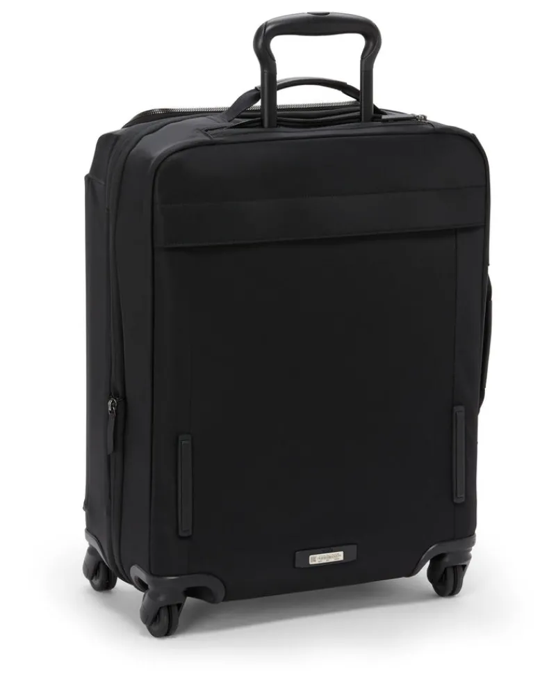 Tumi Softside Luggage | Cabin Luggage-VOYAGEUR LEGER Continental 4 Wheeled Expandable Carry-On - Black/Gunmetal