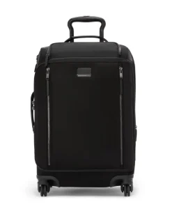 Tumi Softside Luggage | Cabin Luggage-VOYAGEUR LEGER International 4 Wheeled Expandable Carry-On - Black/Gunmetal
