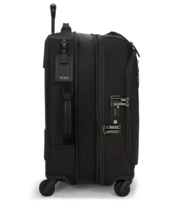 Tumi Softside Luggage | Cabin Luggage-VOYAGEUR LEGER International 4 Wheeled Expandable Carry-On - Black/Gunmetal