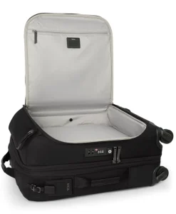 Tumi Softside Luggage | Cabin Luggage-VOYAGEUR LEGER International 4 Wheeled Expandable Carry-On - Black/Gunmetal