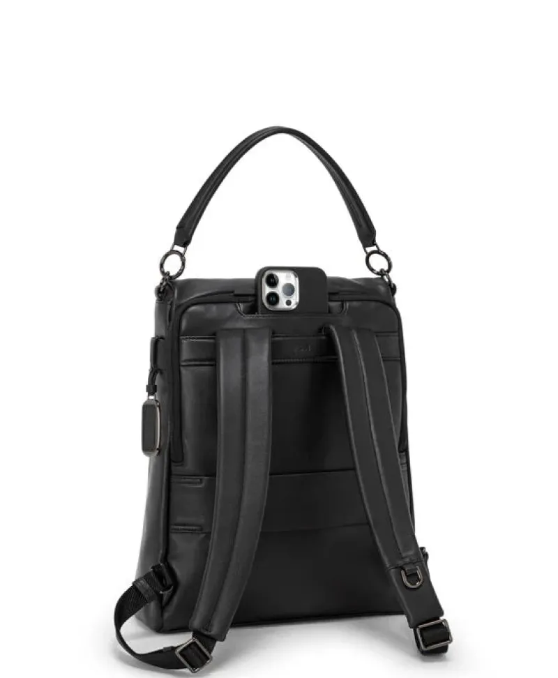 London Luggage Handbags & Totes | Backpacks-VOYAGEUR Limerick Backpack/Tote - Black/Gunmetal