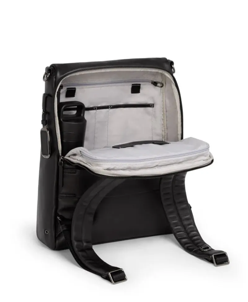 London Luggage Handbags & Totes | Backpacks-VOYAGEUR Limerick Backpack/Tote - Black/Gunmetal