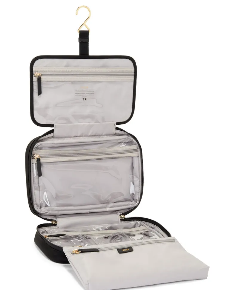 Tumi Beauty Case | Toiletry Bags-VOYAGEUR Madeline Cosmetic Pouch - Black/Gold