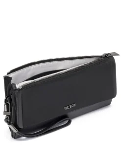 Tumi Wallets-VOYAGEUR SLG Travel Wallet - Black/Gunmetal