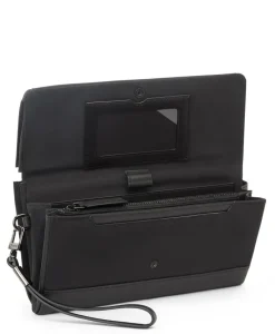 Tumi Wallets-VOYAGEUR SLG Travel Wallet - Black/Gunmetal