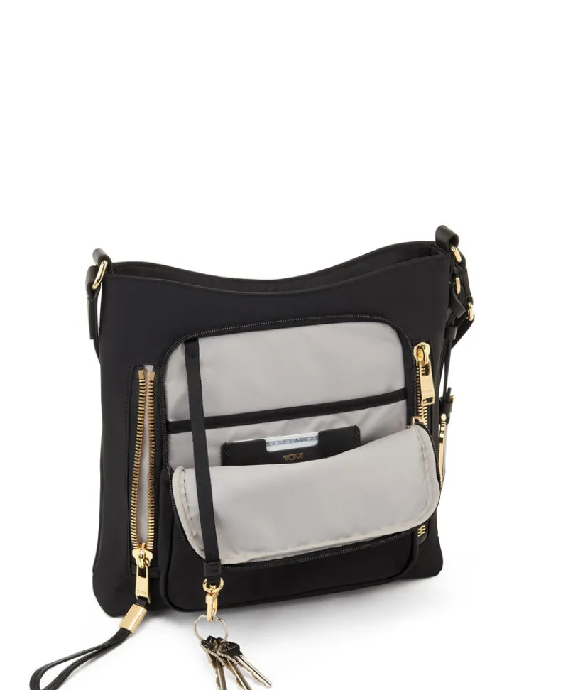 Tumi Crossbodys-Voyageur Tyler Crossbody - Black/Gold