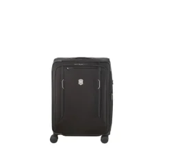 Victorinox Spinner (4 Wheel) | Softside Luggage-Werks Traveler 6.0 Softside Medium Case - Black
