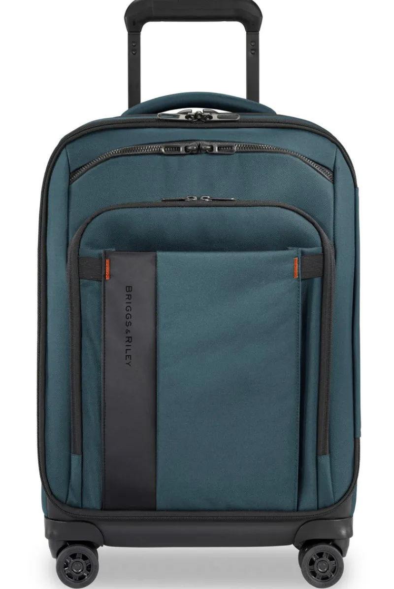 Briggs & Riley Spinner (4 Wheel) | Softside Luggage-ZDX DOMESTIC 56cm Carry-On Expandable Spinner - Ocean