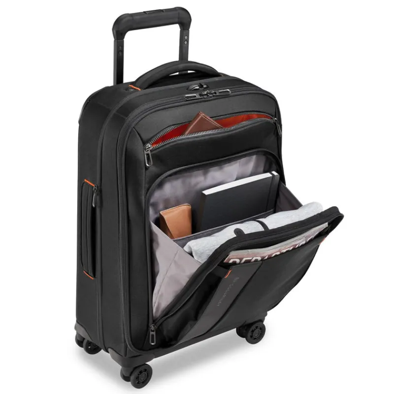 Briggs & Riley Spinner (4 Wheel) | Softside Luggage-ZDX DOMESTIC 56cm Carry-On Expandable Spinner - Black