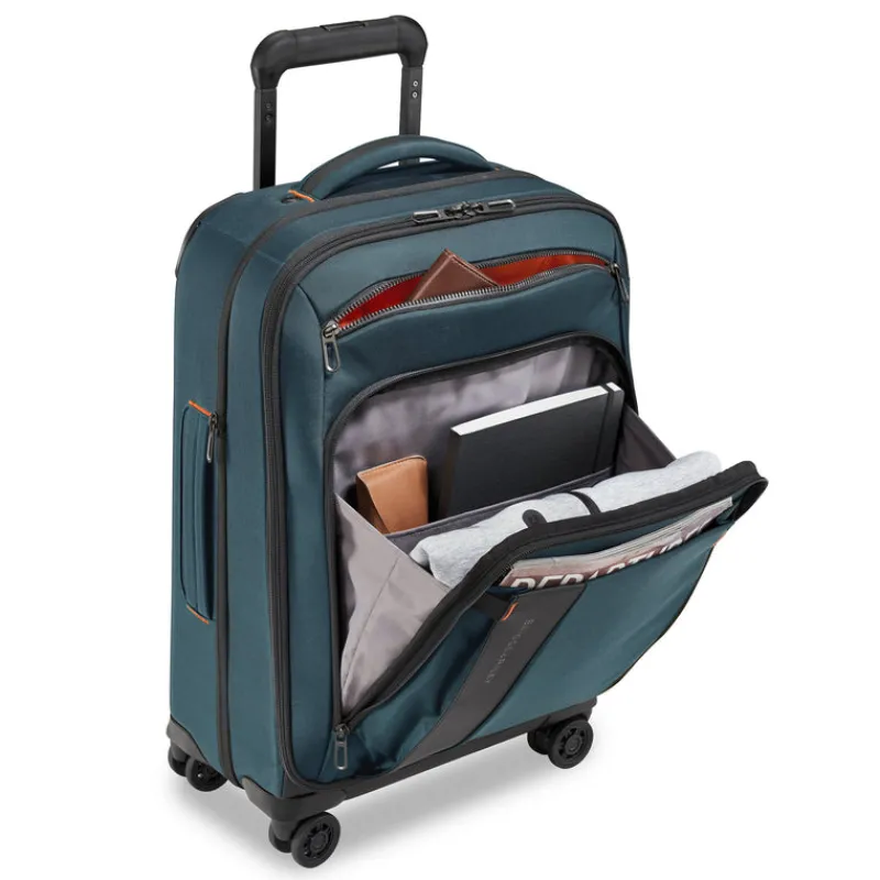 Briggs & Riley Spinner (4 Wheel) | Softside Luggage-ZDX DOMESTIC 56cm Carry-On Expandable Spinner - Ocean