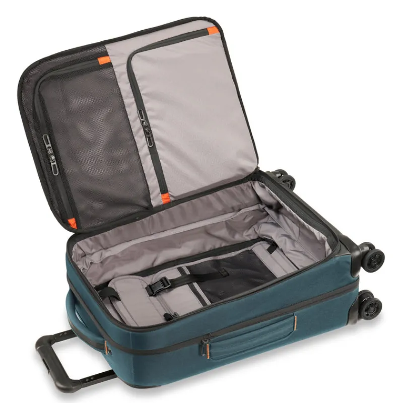 Briggs & Riley Spinner (4 Wheel) | Softside Luggage-ZDX DOMESTIC 56cm Carry-On Expandable Spinner - Ocean