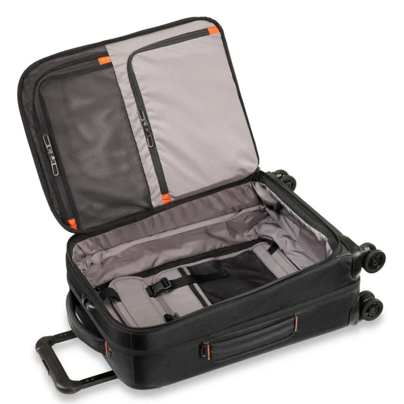 Briggs & Riley Spinner (4 Wheel) | Softside Luggage-ZDX DOMESTIC 56cm Carry-On Expandable Spinner - Black