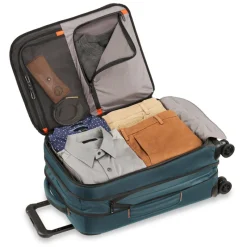 Briggs & Riley Spinner (4 Wheel) | Softside Luggage-ZDX DOMESTIC 56cm Carry-On Expandable Spinner - Ocean