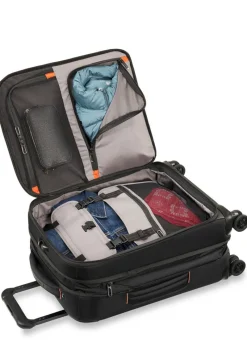 Briggs & Riley Spinner (4 Wheel) | Softside Luggage-ZDX International Carry-On Expandable Spinner - Black