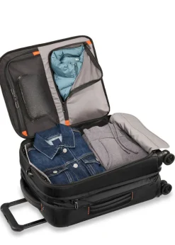 Briggs & Riley Spinner (4 Wheel) | Softside Luggage-ZDX International Carry-On Expandable Spinner - Black