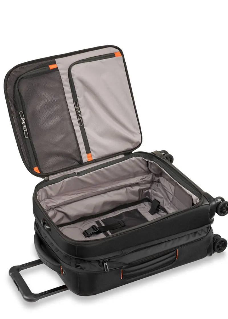 Briggs & Riley Spinner (4 Wheel) | Softside Luggage-ZDX International Carry-On Expandable Spinner - Black