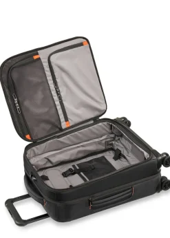 Briggs & Riley Spinner (4 Wheel) | Softside Luggage-ZDX International Carry-On Expandable Spinner - Black