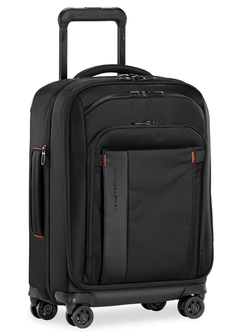 Briggs & Riley Spinner (4 Wheel) | Softside Luggage-ZDX International Carry-On Expandable Spinner - Black