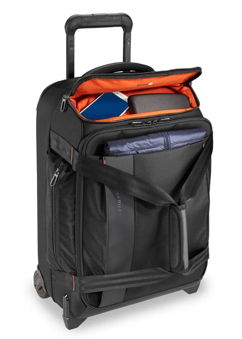 Briggs & Riley Upright (2 Wheel) | Softside Luggage-ZDX International Carry-On Duffle Upright - Black