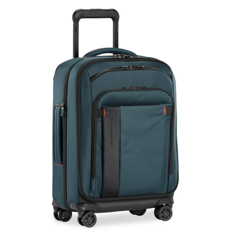 Briggs & Riley Spinner (4 Wheel) | Softside Luggage-ZDX INTERNATIONAL 53cm Carry-On Expandable Spinner - Ocean