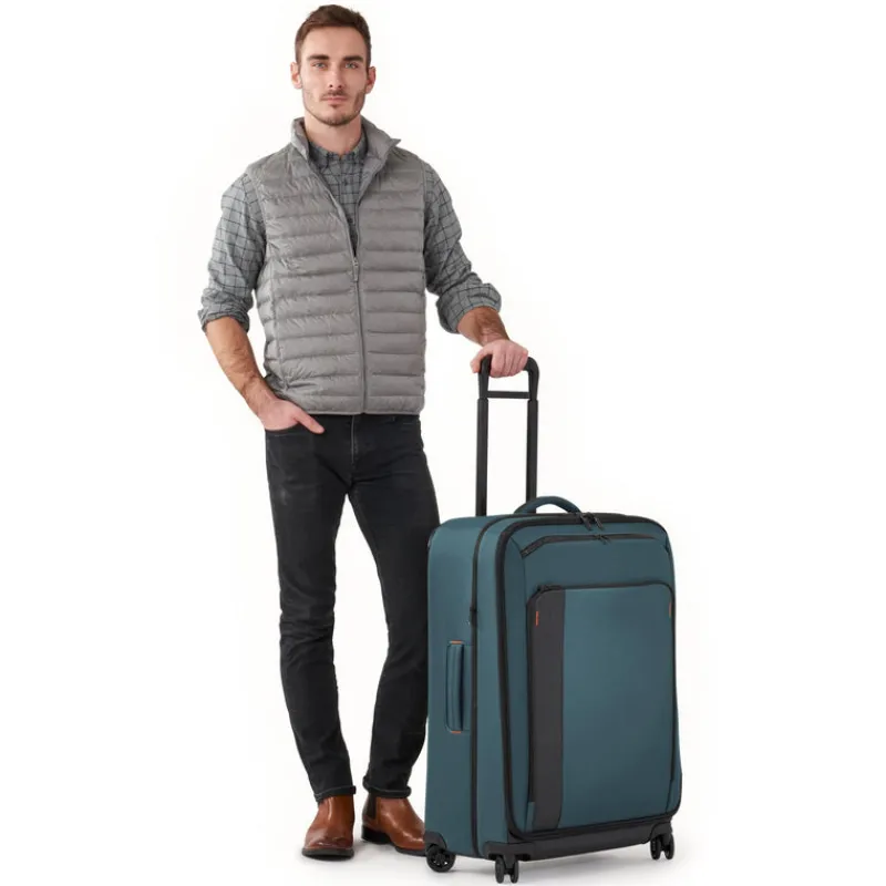 Briggs & Riley Spinner (4 Wheel) | Softside Luggage-ZDX LARGE Expandable Spinner - Ocean