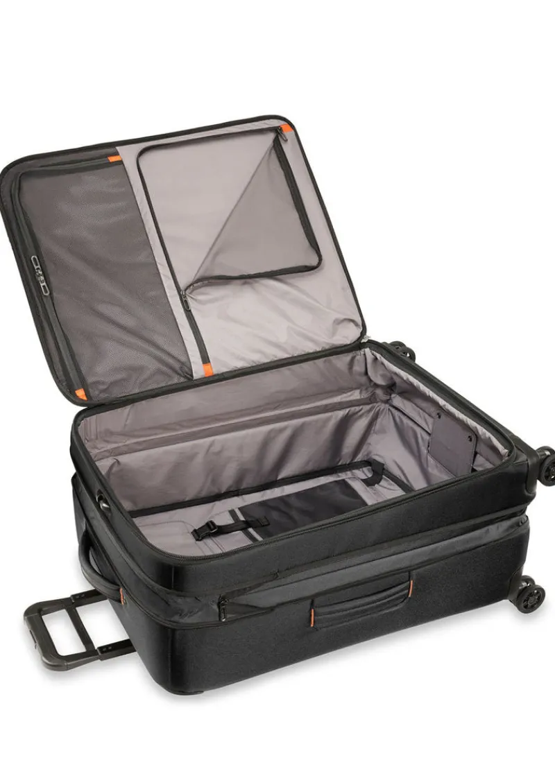 Briggs & Riley Spinner (4 Wheel) | Softside Luggage-ZDX Large Expandable Spinner - Black