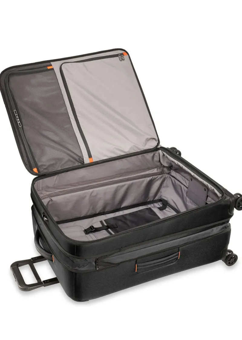 Briggs & Riley Spinner (4 Wheel) | Softside Luggage-ZDX Large Expandable Spinner - Black