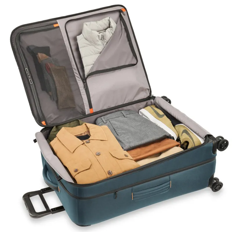 Briggs & Riley Spinner (4 Wheel) | Softside Luggage-ZDX LARGE Expandable Spinner - Ocean