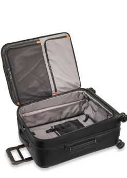 Briggs & Riley Spinner (4 Wheel) | Softside Luggage-ZDX Medium Expandable Spinner - Black