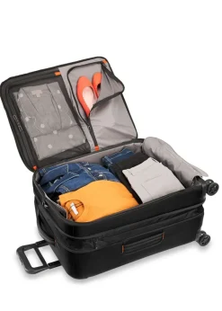 Briggs & Riley Spinner (4 Wheel) | Softside Luggage-ZDX Medium Expandable Spinner - Black