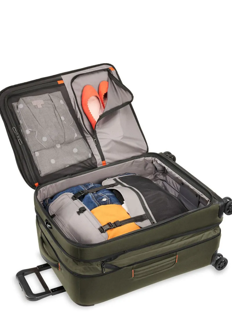 Briggs & Riley Spinner (4 Wheel) | Softside Luggage-ZDX Medium Expandable Spinner - Hunter