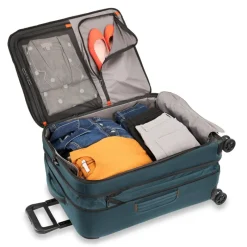 Briggs & Riley Spinner (4 Wheel) | Softside Luggage-ZDX MEDIUM Expandable Spinner - Ocean