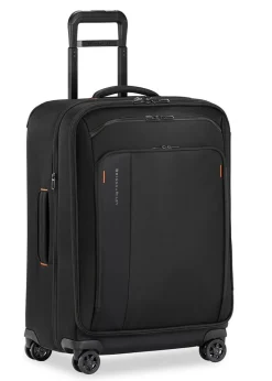 Briggs & Riley Spinner (4 Wheel) | Softside Luggage-ZDX Medium Expandable Spinner - Black