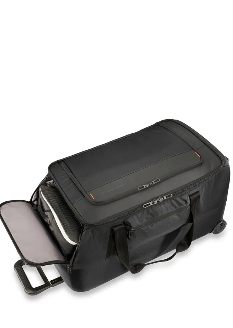 Briggs & Riley Upright (2 Wheel) | Softside Luggage-ZDX Medium Upright Duffel - Black